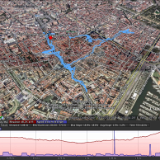 track20150807Barcelona  the red marker is close to our hotel. Barcelona was one of Emma's favorites.