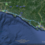 track20150810GenoaBus  Long bus ride from Genoa to visit two of the Cinque Terra towns.