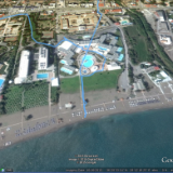 track20150819RhodesFaliraki  The resort at Faliraki where we had lunch.
